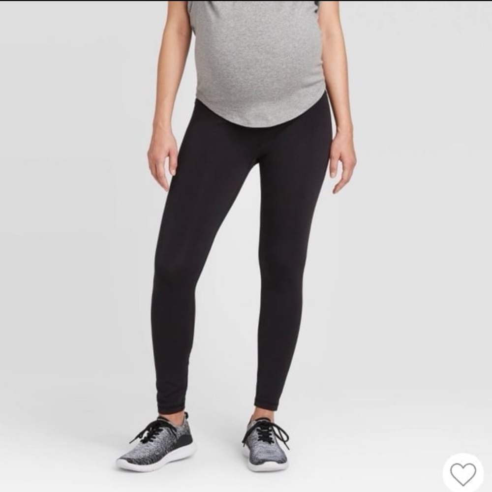 Isabel Maternity Bundle Maternity Legging & Capri Black Active Set (2) Small NWT